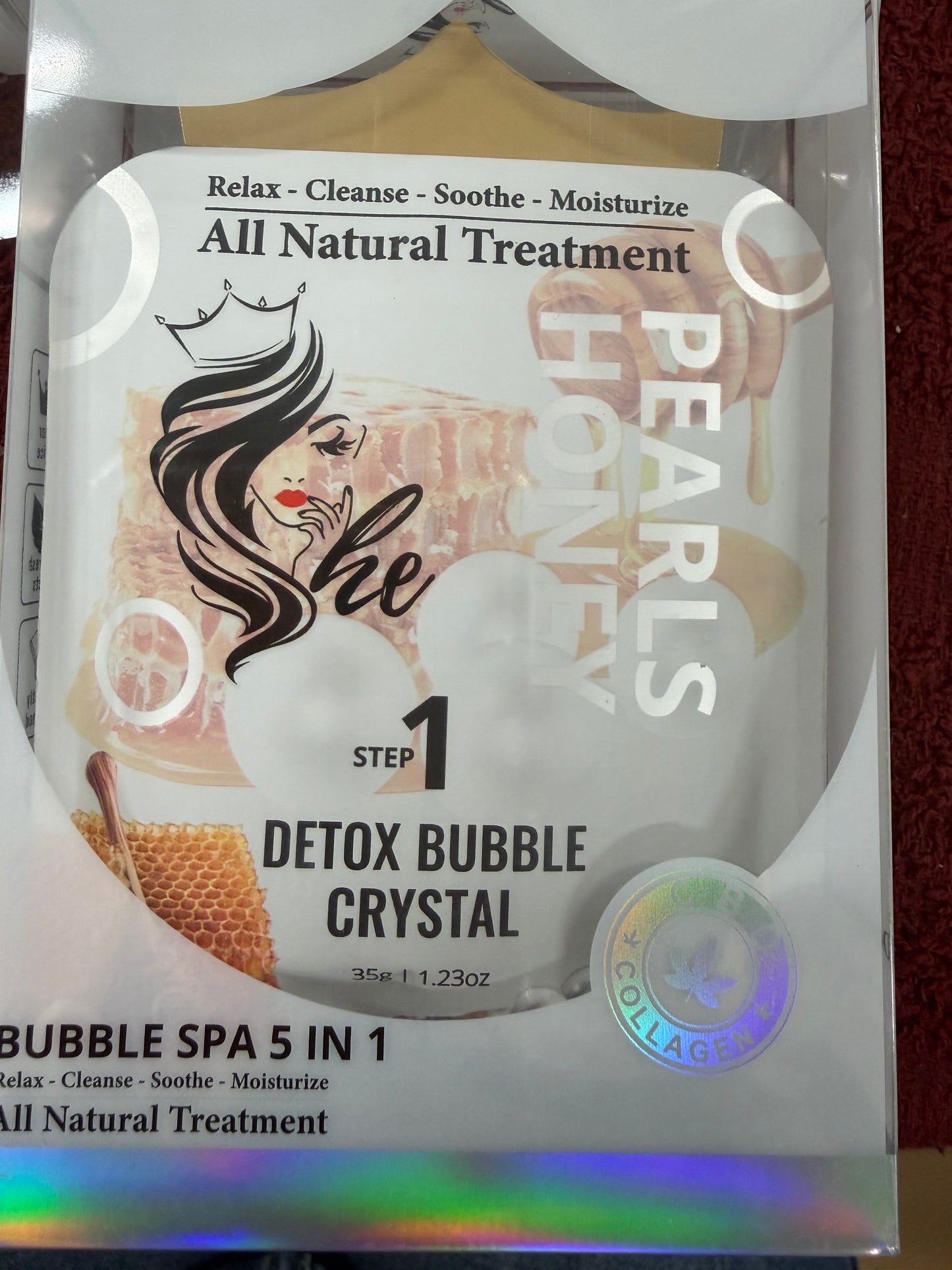 SHE Pedicure in a Box Deluxe - 5 steps LAVENDER | GREEN TEA | HONEY PEARL