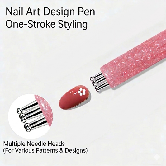 Nail Art Dotting Tool for Spring Daisy Nail Design