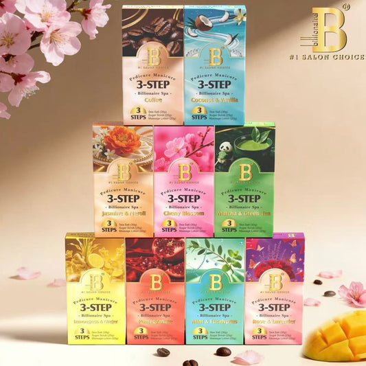 3 Steps Pedicure Spa Deluxe Package - Billionaire - 100 boxes per case