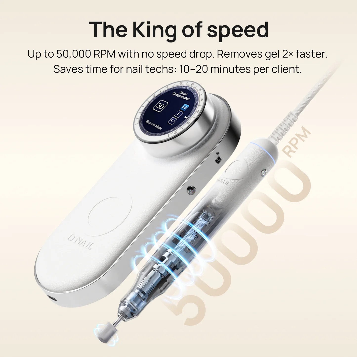 AI nail Drill Machine ONail Pro Max 2026 - 1 Handpiece – Scarlett