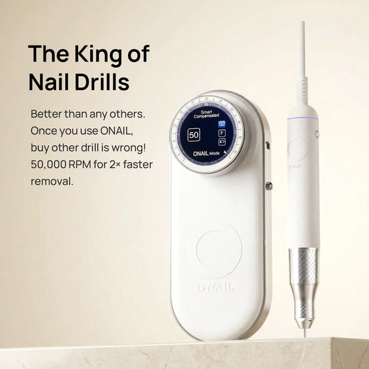 New 2026 - ONail Nail Drill Pro Max - 1 Handpiece - White Color (Discount code: Onail199)