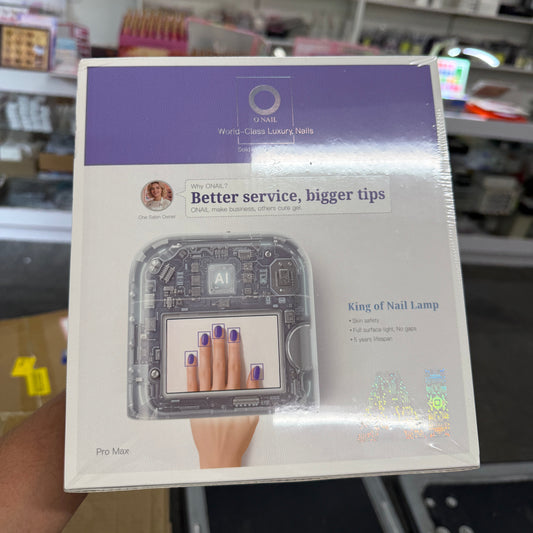 New ONail Ai Nail Lamp Pro Max - Built-in Battery - White Color