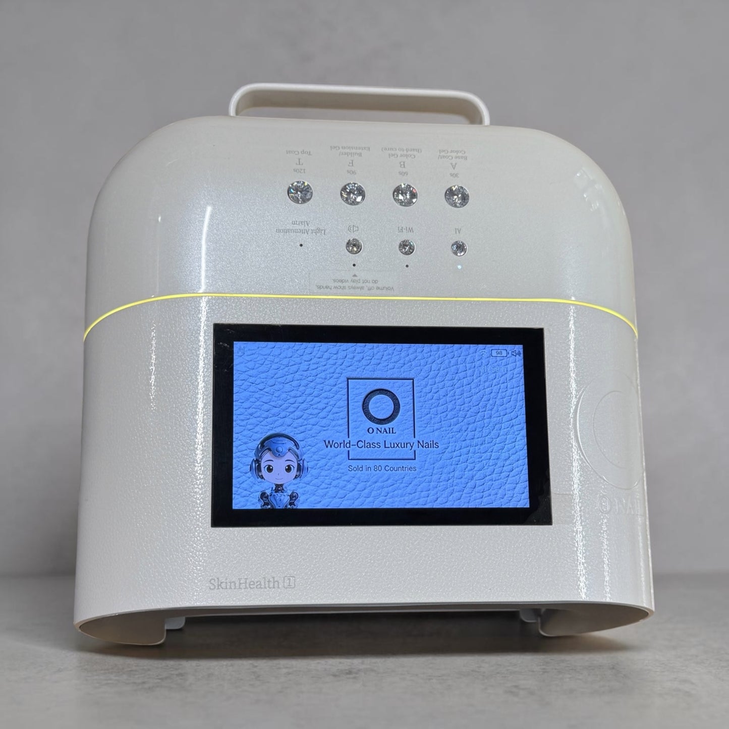 New 2026 ONail AI Nail Lamp Pro Max - Built-in Battery - White Color