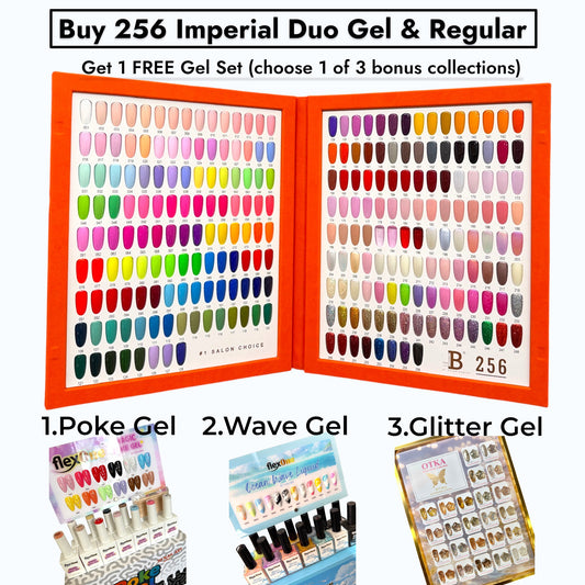 [GIFT-LIMITED] Billionaire Imperial – 256 Duo Colors (Gel & Regular) + 01 FREE GEL SET