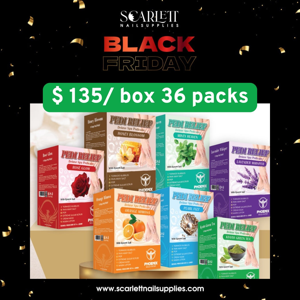 [BLACKFRIDAY] [Free Shipping] Pain Away PEDI RELIEF Pedicure Super Deluxe 36 Packs/ Case