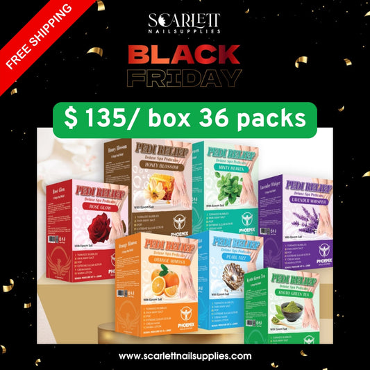 BLACKFRIDAY - Pain Away PEDI RELIEF Pedicure Super Deluxe 36 Packs/ Case