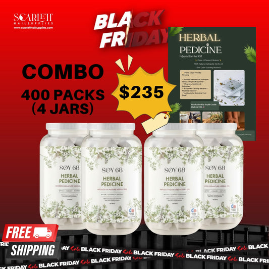 [BLACK FRIDAY] HERBAL Foot Soak – COMBO 4 JARS - 400 Pack TOTAL