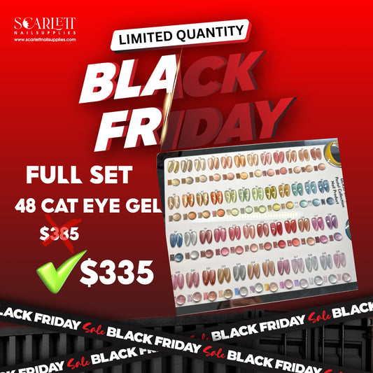 NEW 48 colors Sheer Clear Nude Cat Eye + FREE Magnets