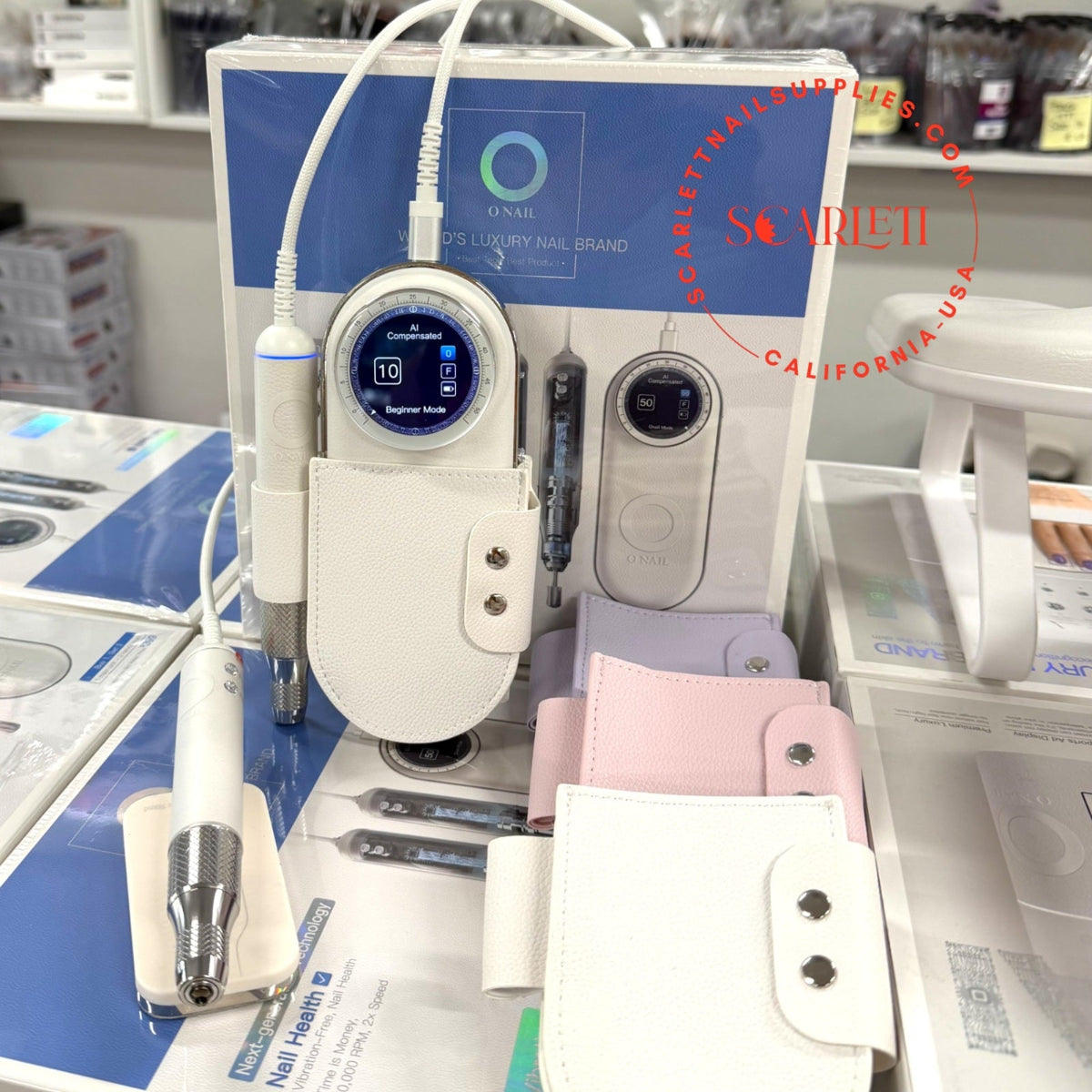 Leather Holder for ONail Drill Machine