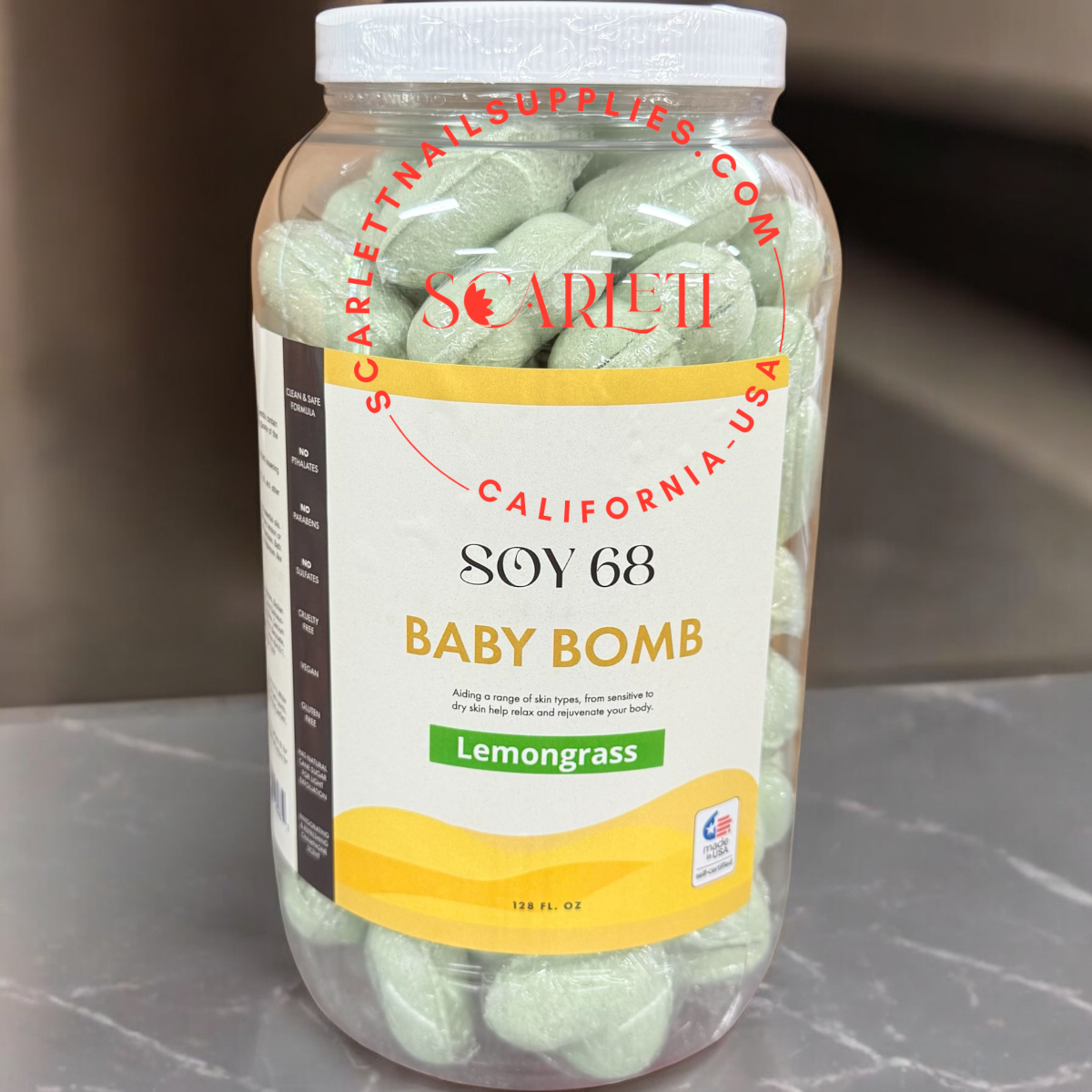 Lemongrass Bath Bomb for Pedicure