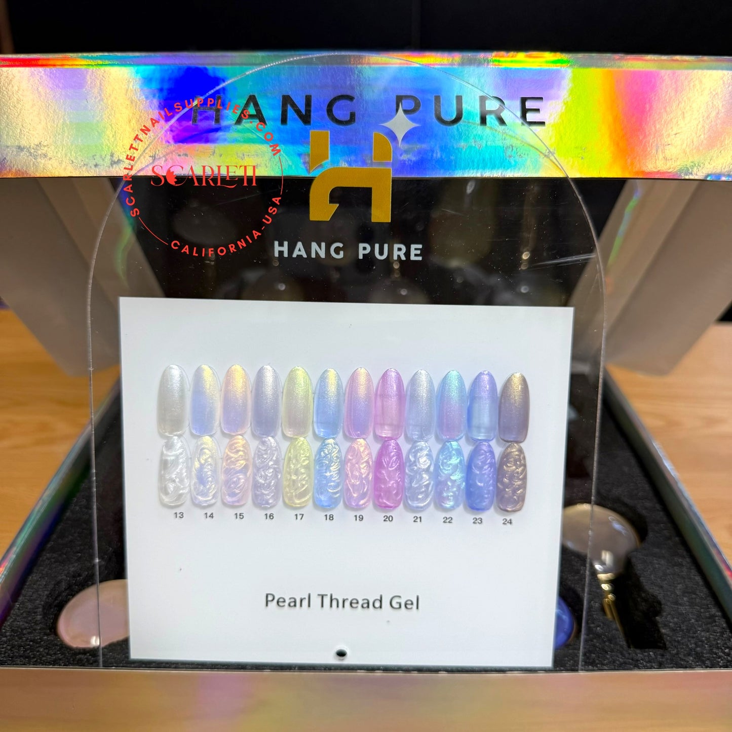 12-Color Pearl Thread Gel – Pearl Shine and 3D Thread Effect Shades