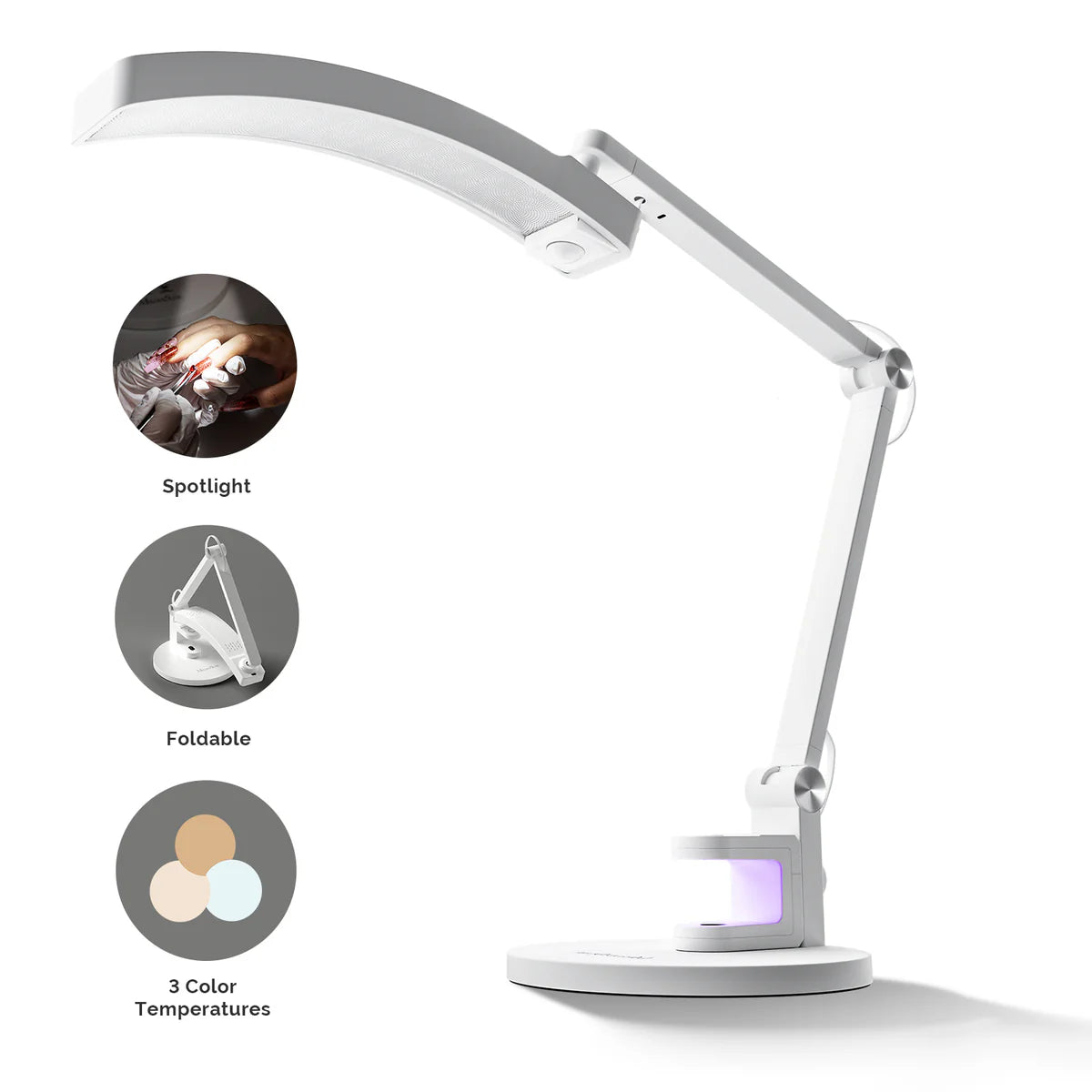 Professional 3-Mode Nail Focused Manicure Table Lamp – Scarlett Nail Supplies