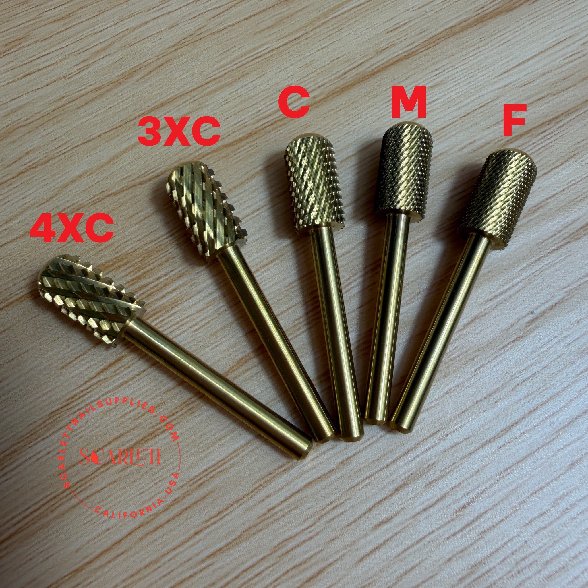 For ONAIL Drill Machine ONLY - ROUND SAFETY BITS – Scarlett Nail Supplies