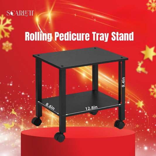 Rolling Pedicure Tray Stand