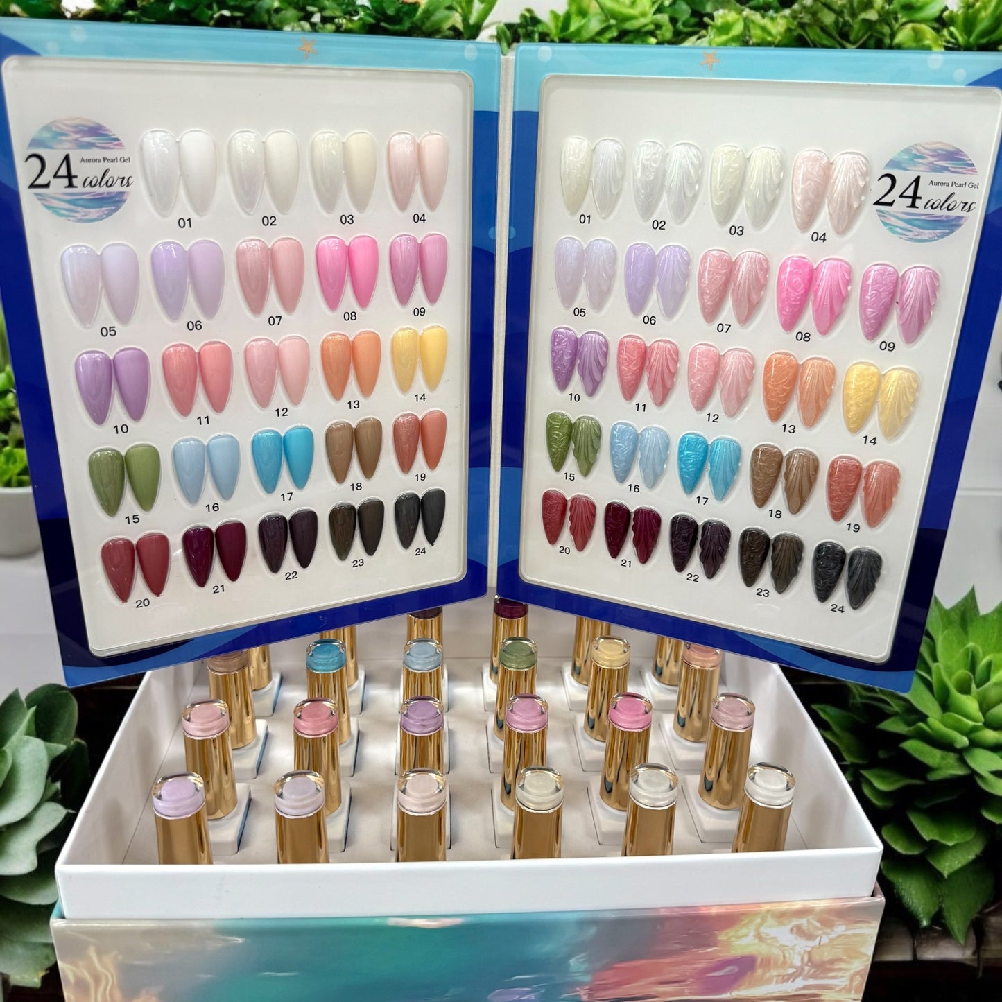 Set 24 Colors Pearl Mermaid Gel Polish Collection