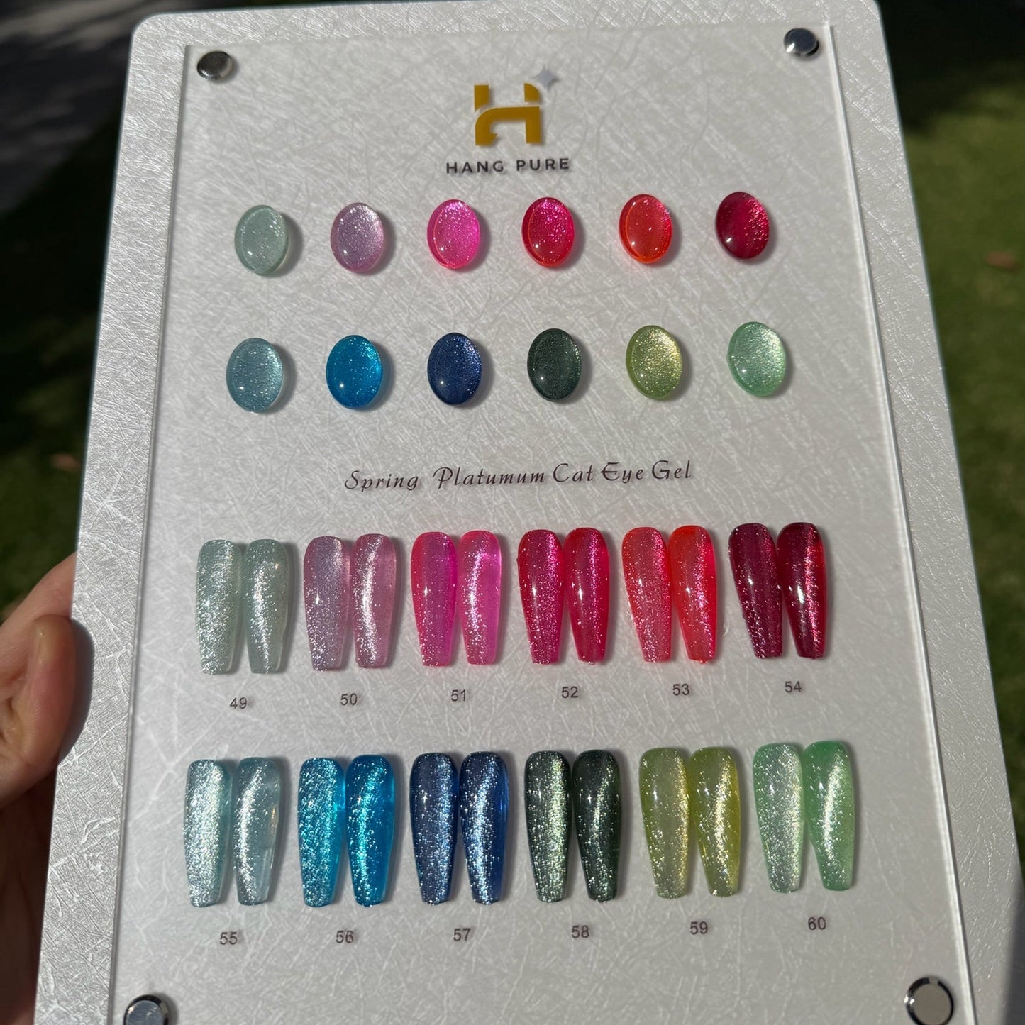 Spring Platinum Cat Eye Gel Hang Pure 12 Colors