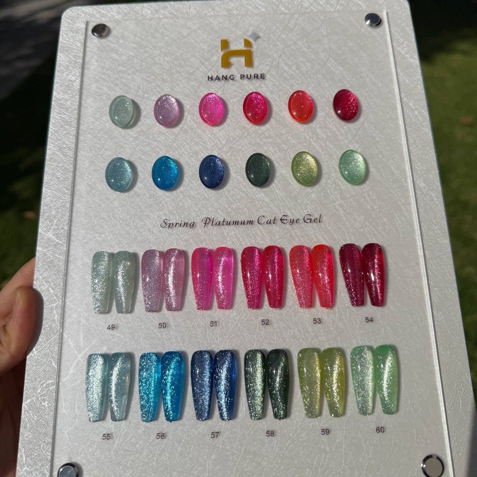 Spring Platinum Cat Eye Gel Hang Pure 12 Colors