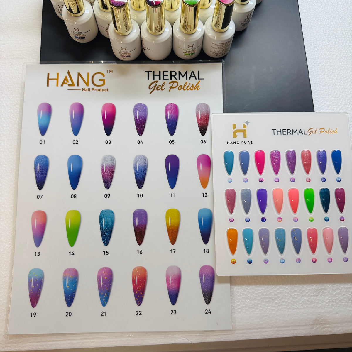 Temperature Color Changing Gel - Mood Change Polish - Set 24 Colors - Hang