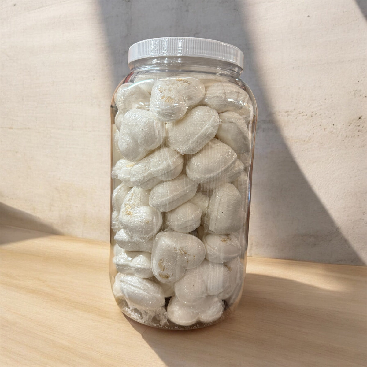 bath bomb for pedicure heart shape