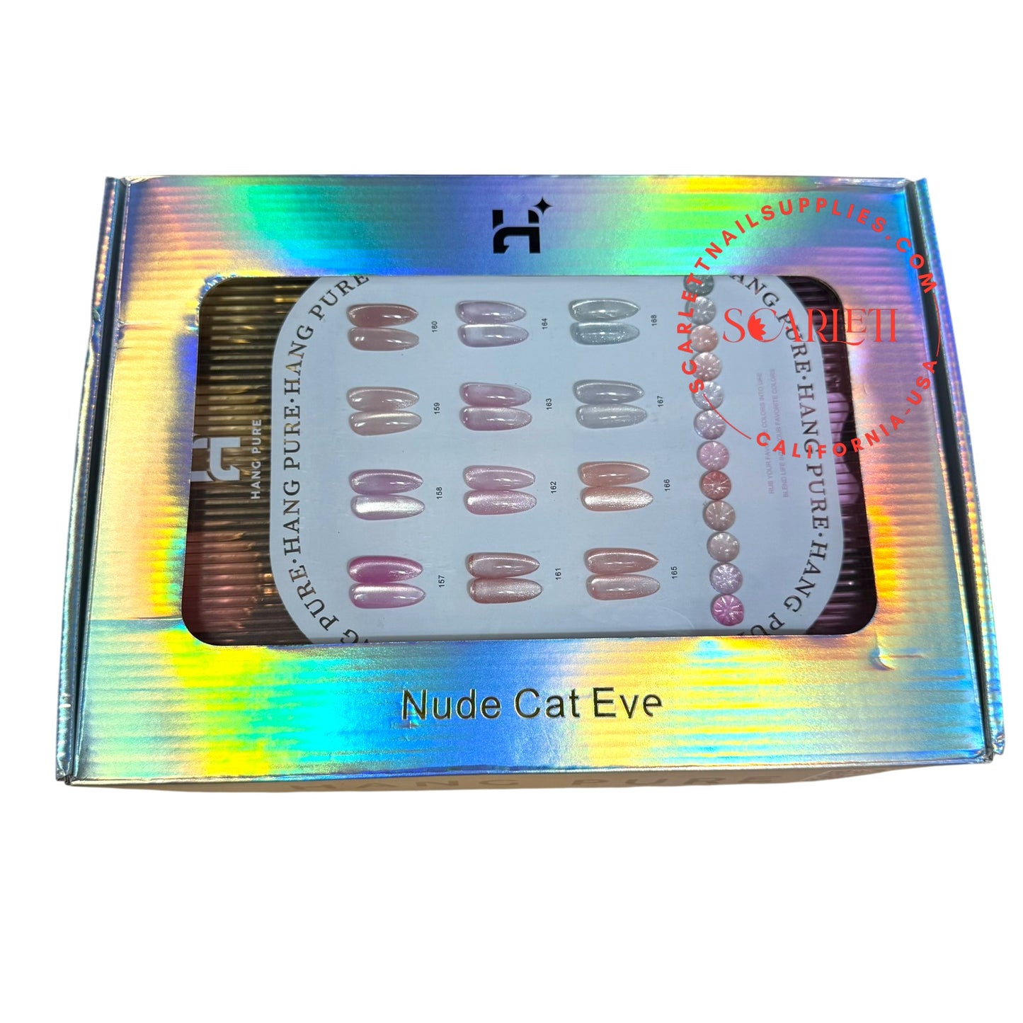 Hang Pure Nude Cat Eye Gel – 12 Color Set in Box (Magnetic Nude Shades)