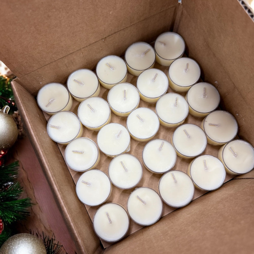 Box of 100 Massage Oil Candles – Bulk Pack for Spa, Salon, and Massage Professionals