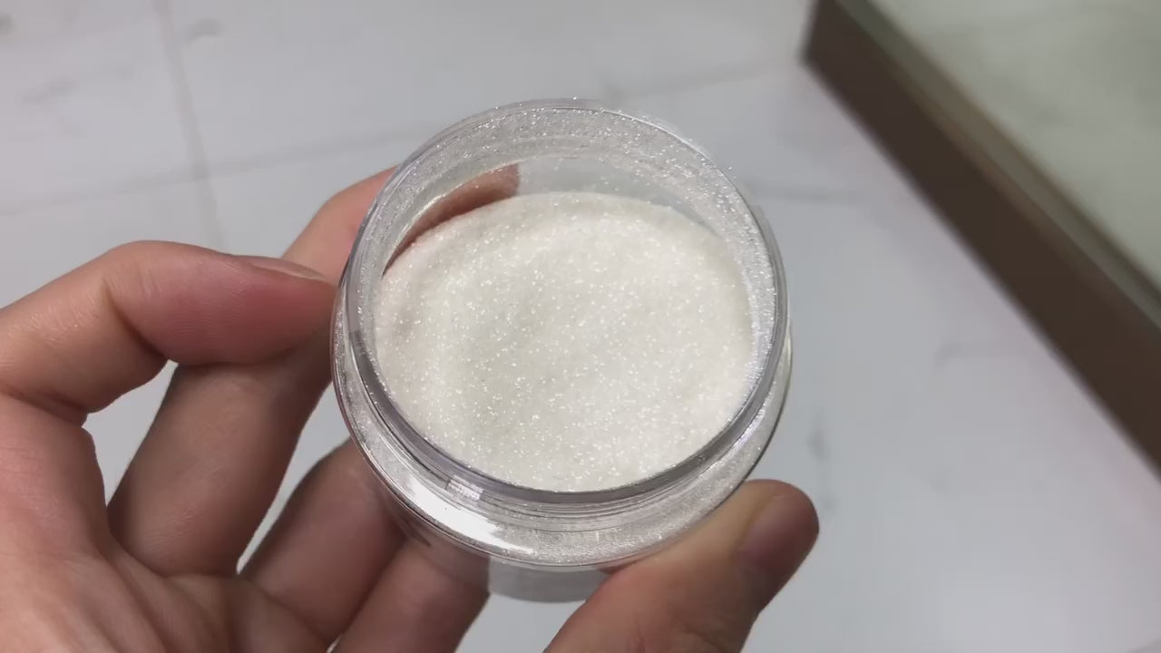 Super Shiny White  DISCO / REFLECTIVE Glitter For Nail Decoration