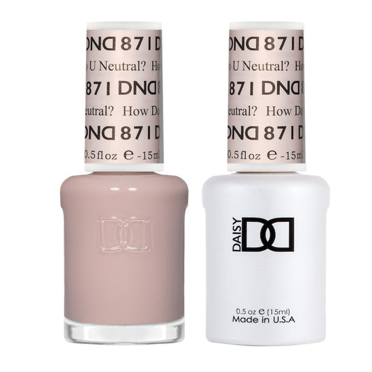 DND Gel Nail Polish - How Do U Neutral 871