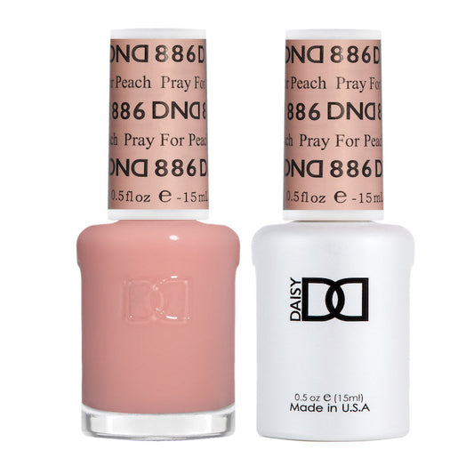 DND Gel Nail Polish - Pray For Peach 886