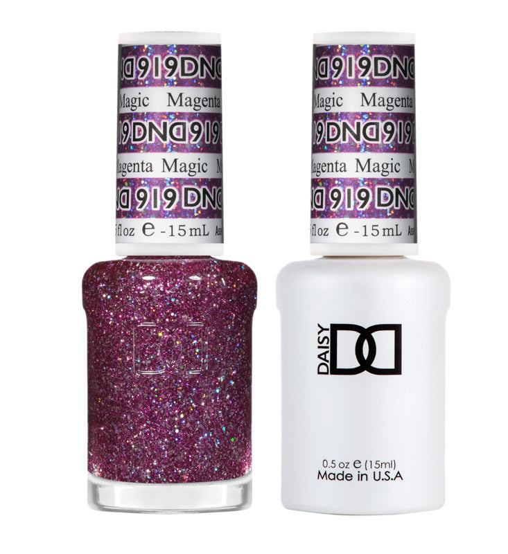 DND Polish Duo Super Glitter - Magenta Magic 919