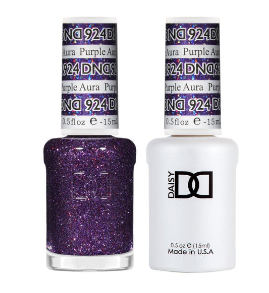 DND Polish Duo Super Glitter - Purple Aura 924