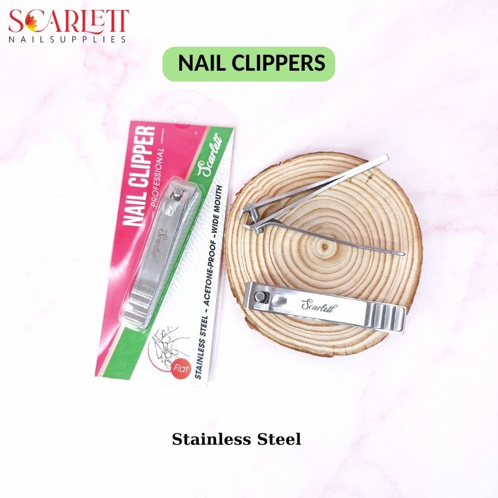 Finger & Toe Nail Clippers for Thick Nails. Home use or Nail Salon Use for Professional Manicure & Pedicure cutting Finger Nails, Toenail and acrylic nails easily by flat head.