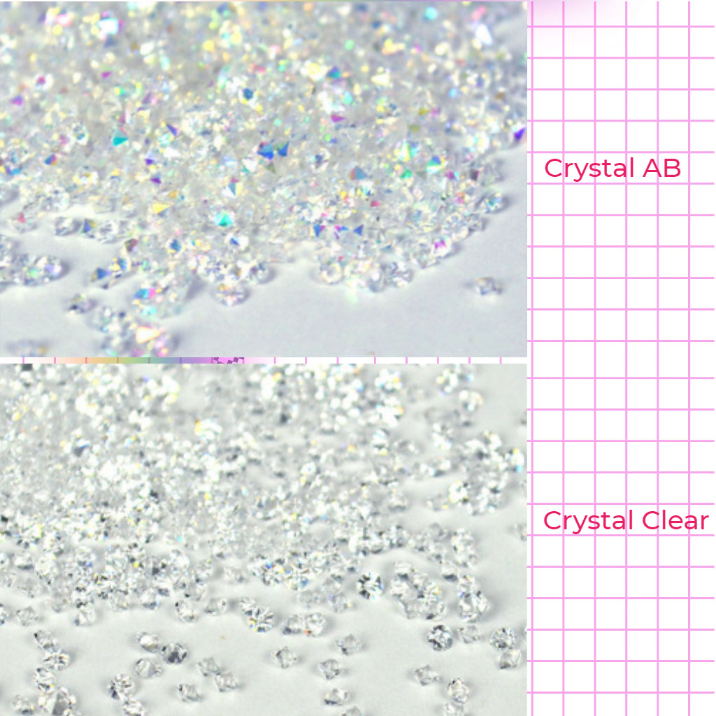  Crystal Pixie Glass Caviar, Crystal AB Pixie Nail, Rhinestones for Nails Design, crystal Pixie Nails,  Pixie nails, Pixie nail dust, Pixie nail art, Pixie nail crystals, Clear Color Pixie, AB Color Pixie,