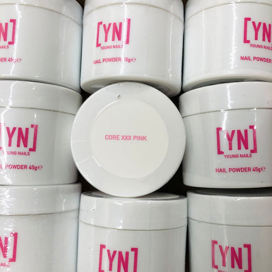 Core XXX Pink Nail Powder was created with particle blend technology that provides flawless consistency and superior adhesion. Self-leveling, medium viscosity, fast setting.