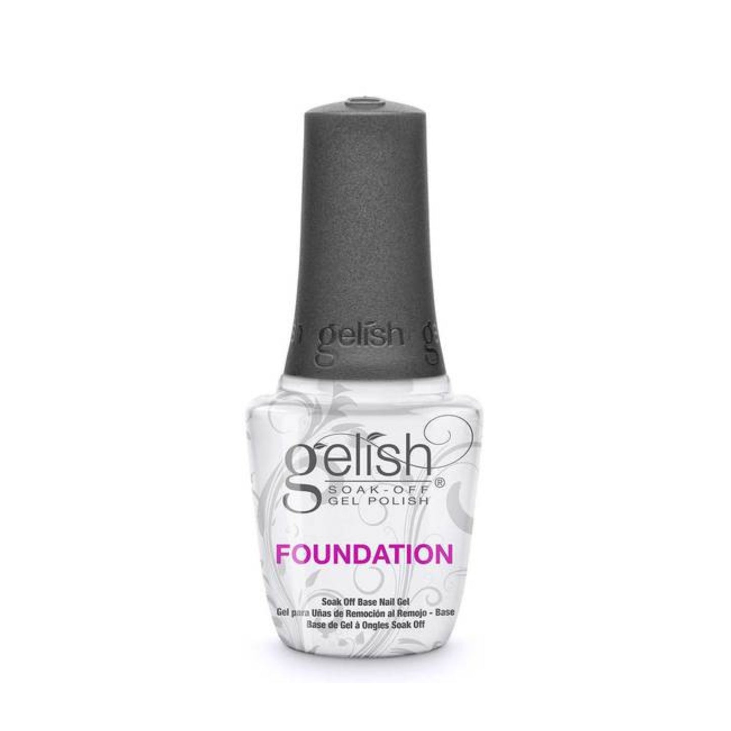 Gelish Foundation Base Gel apply like polish, with twist cap and applicator, but are cured in a LED lamp in 30 seconds or in two minutes in traditional UV lamps, just like gels