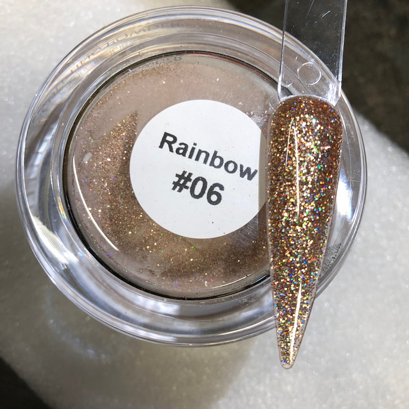 Holographic Nail Glitter Powder, using for acrylic and dipping nail designs