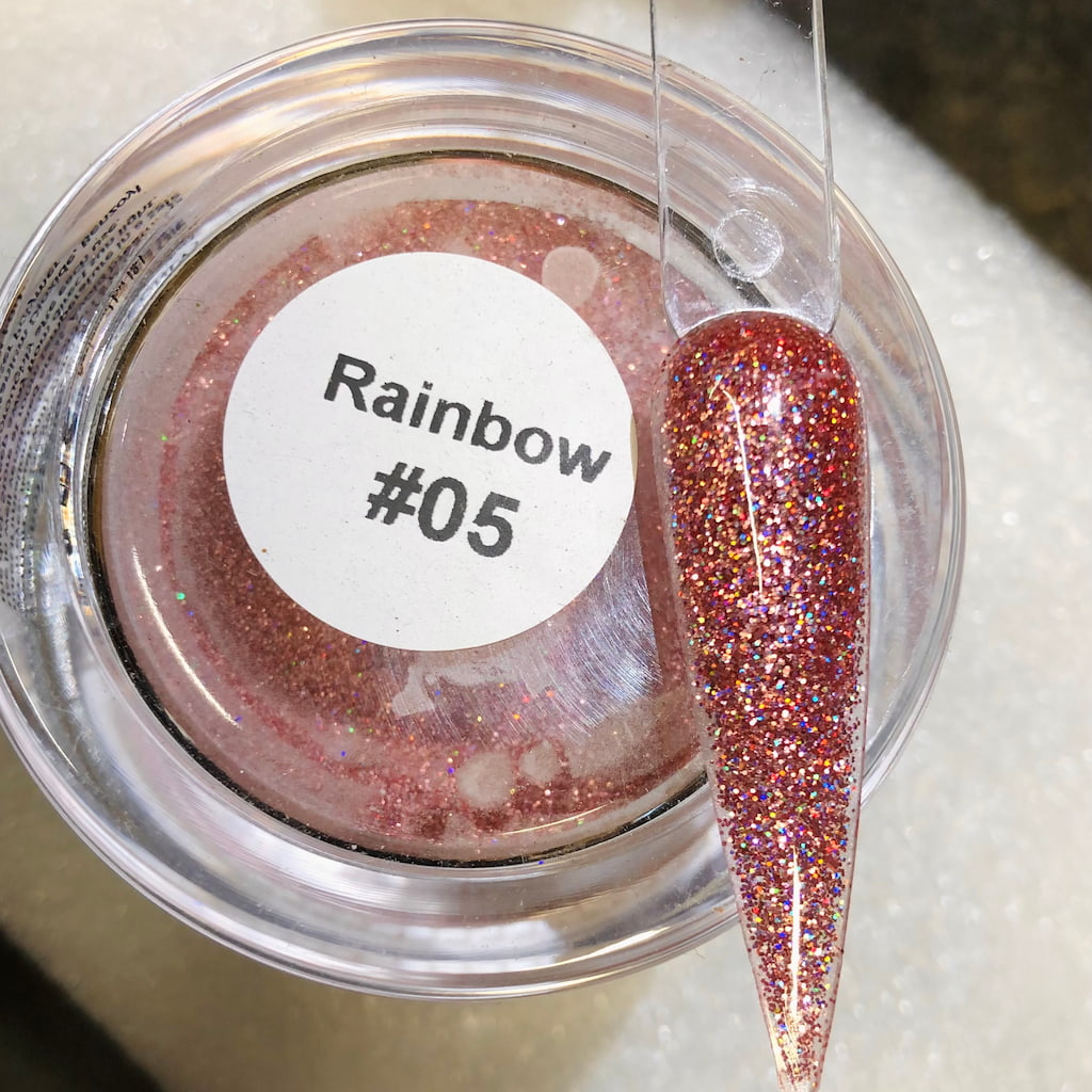 Glitter Acrylic Powder - Rainbow Effect