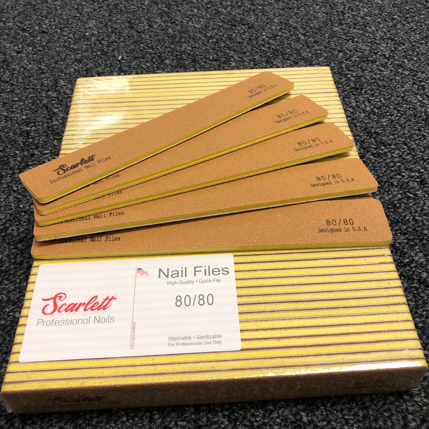 Gold Nail Files is made of supper premium, washable, sharp and long lasting abrasive Japanese Origin.
