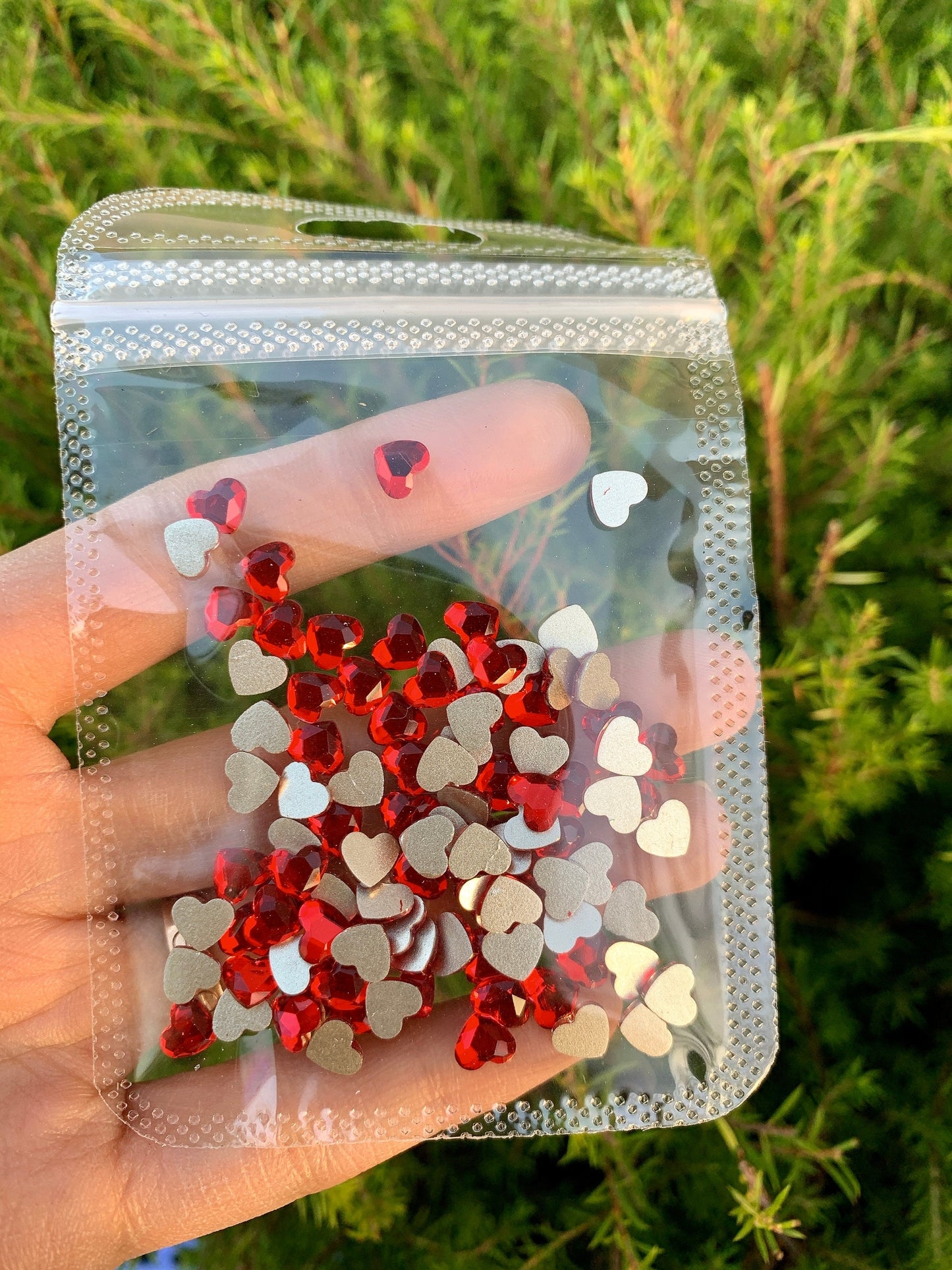 Red Crystal Rhinestone for Valentine nail designs