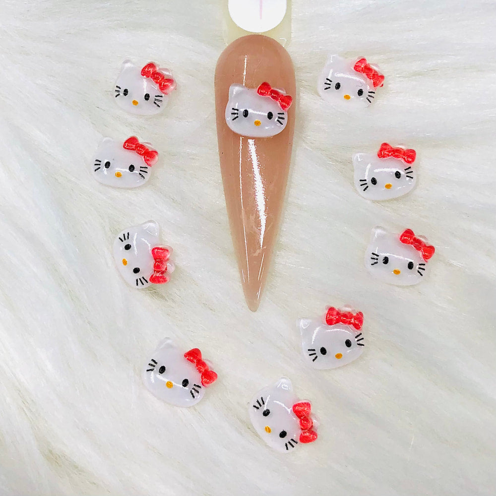 This is a very cute design of kawaii nail charms - 3D Hello Kitty Kawaii Charms.