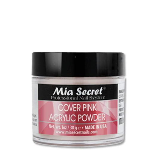 Mia Secret Cover Pink Acrylic Powder Cover Acrylic Powder is used to extend the length of the nails beds and cover any imperfection on natural nails.