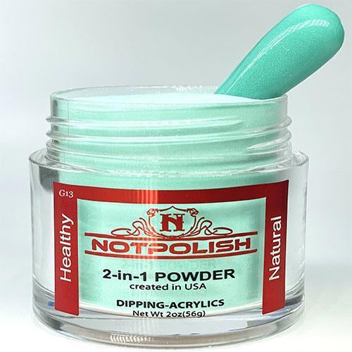 Notpolish G13 - Luminous Ladies. The Notpolish Heavenly Glow Collection Powder will glow when its in the dark