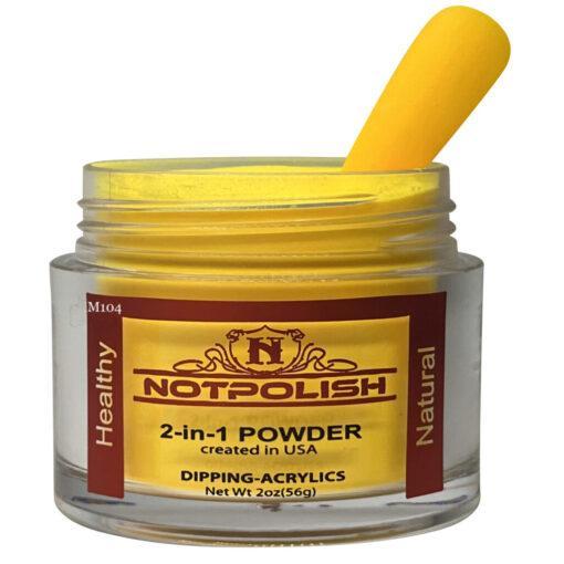 Notpolish Matching Powder M104 - Yellow Mamba
