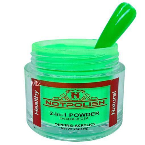 Notpolish Matching Powder M12 - Feeling Lucky, Not Polish M-Series Acrylic Powder, Not Polish Matching 2-in-1, not polish acrylic powder