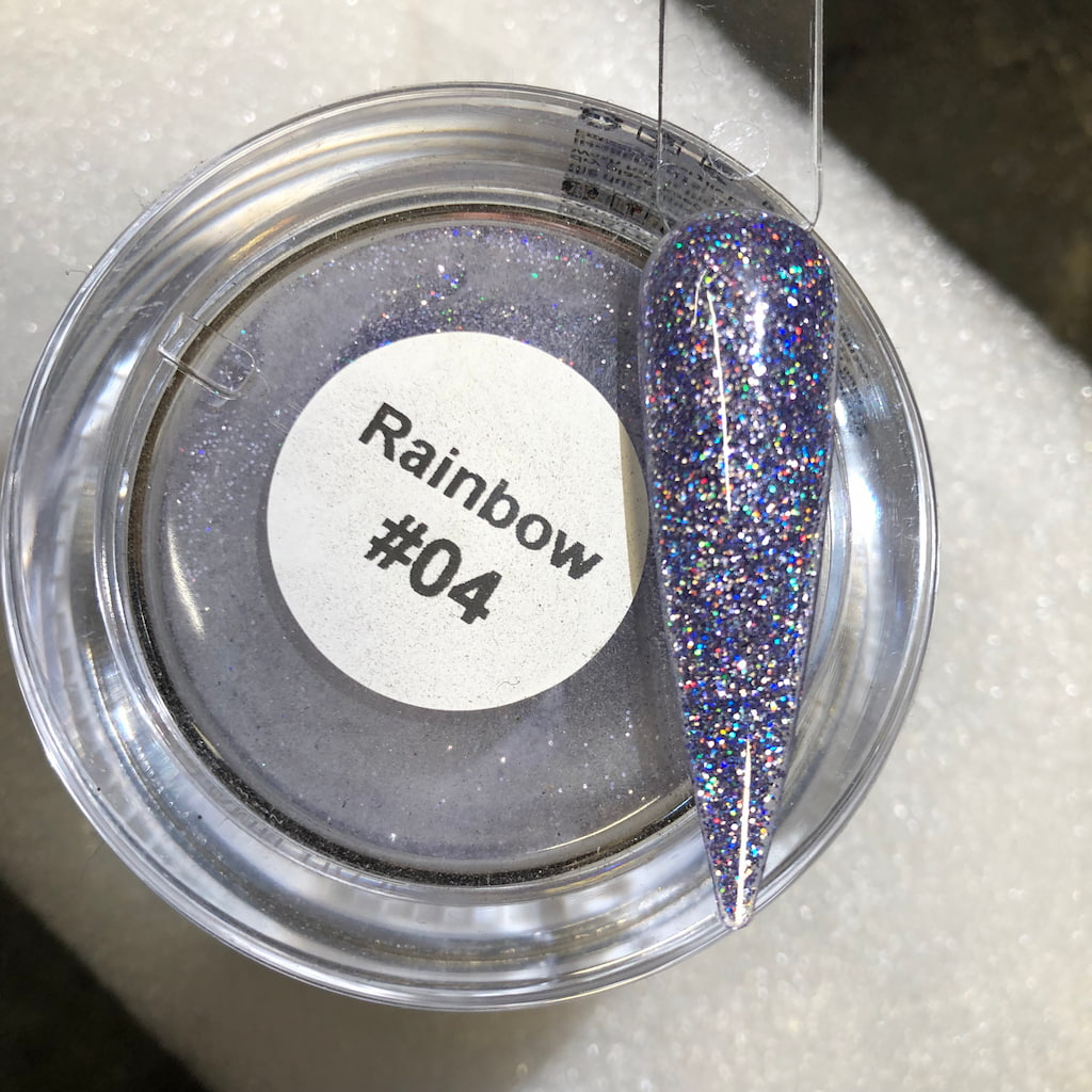 Holographic Nail Glitter Powder - Rainbow Glitter Nails #04