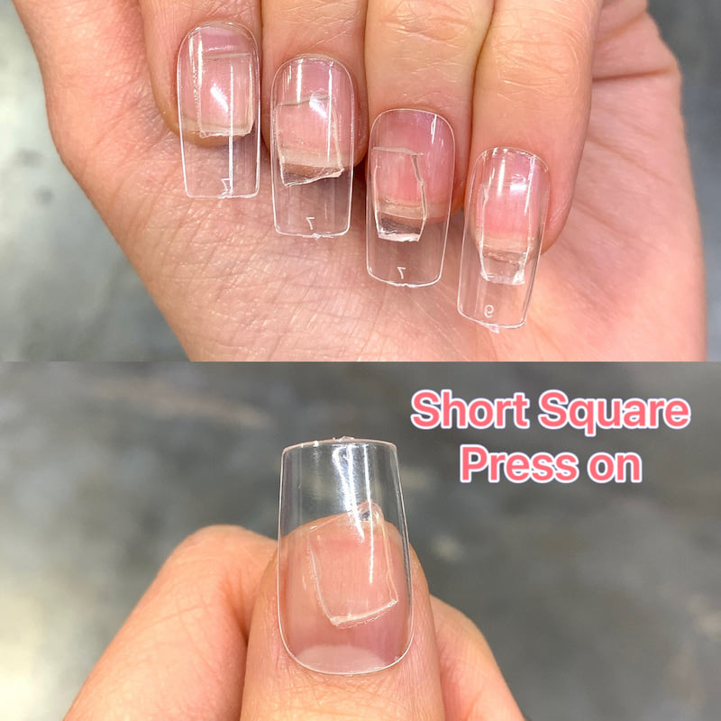 Soft Gel Nail Tips are designed as full cover natural nails and short square shape for saving time of filing or reshaping.