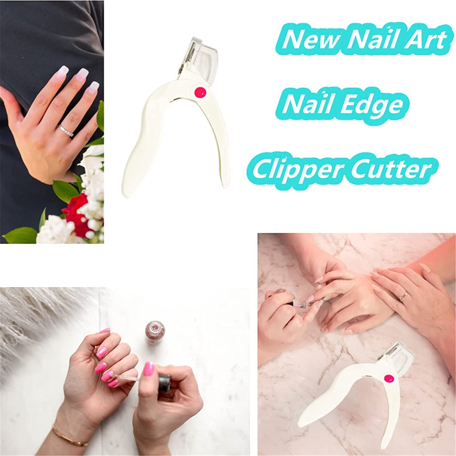 Professional Fake Nail Cutter Nail Clippers Straight Edge Acrylic Nail  Clipper Tips Manicure Guillotine Cut False Nails - AliExpress