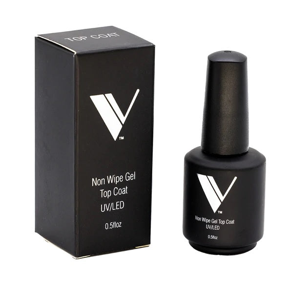 Valentino Gel Top Coat soak off gel is your ultimate defense for color adhesion. Non sticky, durable, glossy protector of nail color. 