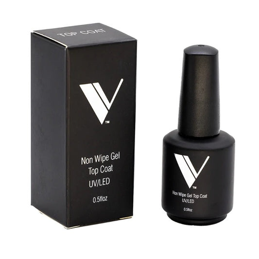 Valentino Gel Top Coat soak off gel is your ultimate defense for color adhesion. Non sticky, durable, glossy protector of nail color. 