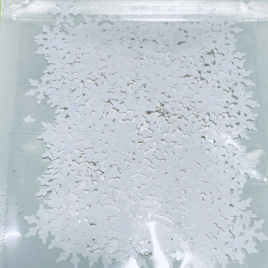 White Snowflake Sequins