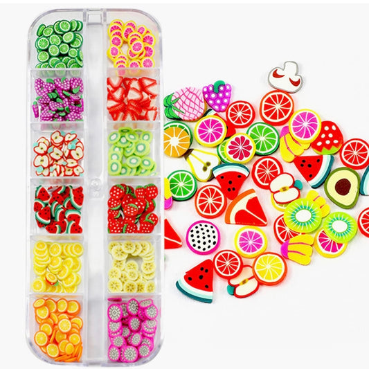 Slices Fruit Kawaii Charm - Fruit Nail Art Designs